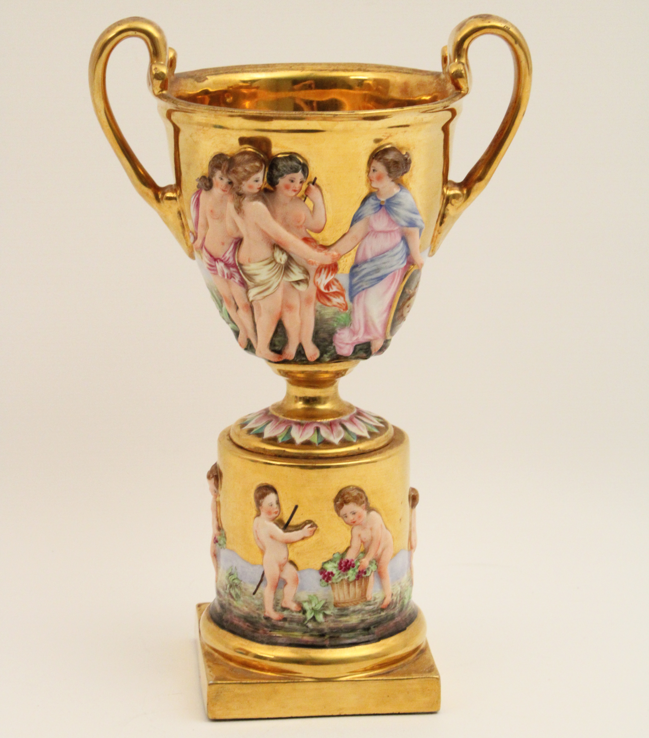 CAPO DI MONTE GOLD OVERLAID CHALICE
