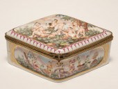 Capo di Monte lidded casket; p