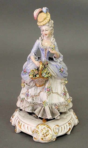 Capo-di-Monte porcelain figure of a
