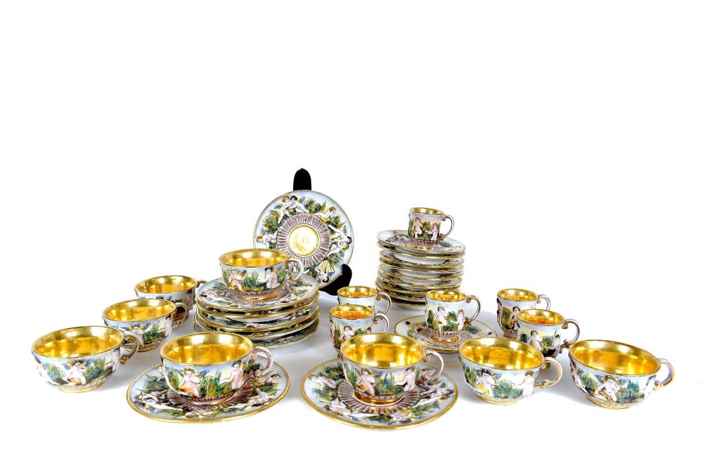CAPO DI MONTE PORCELAIN PART TEA