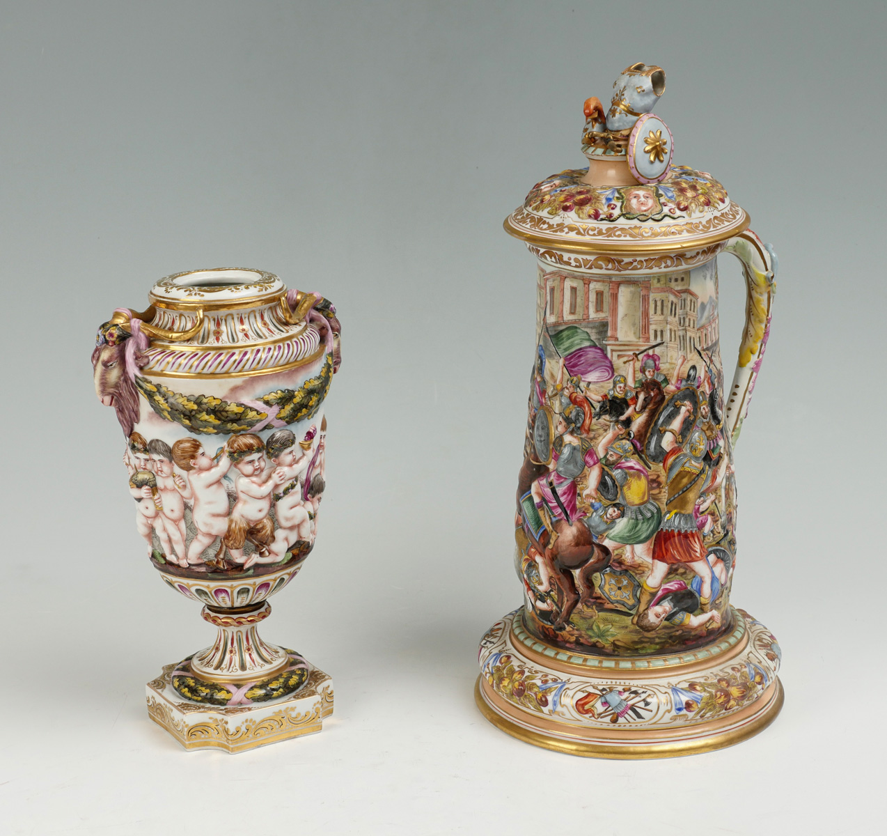 CAPO DI MONTE TANKARD & URN: