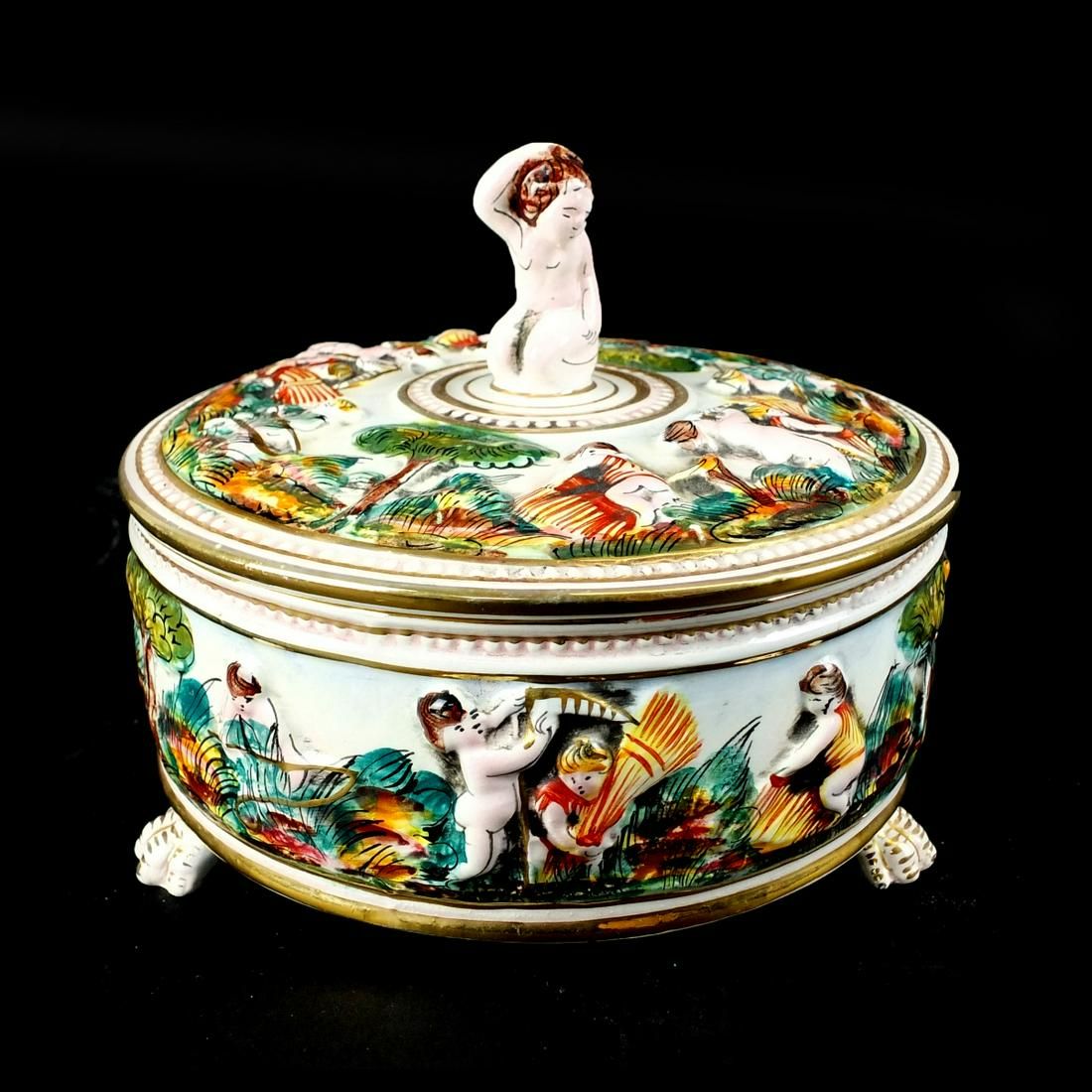 CAPODIMONTE DRESSER BOXVintage
