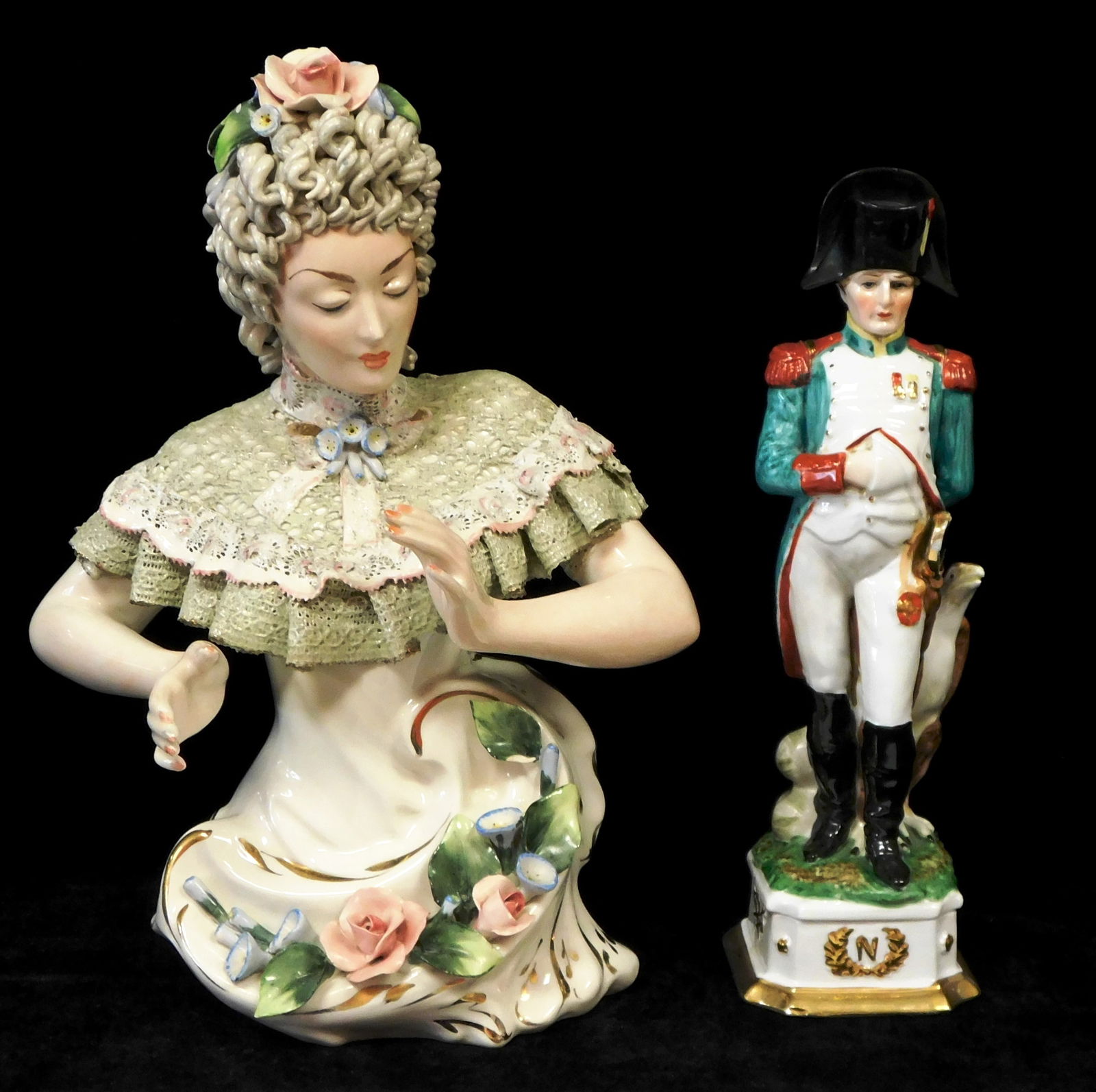 CAPODIMONTE, ETC. PORCELAIN