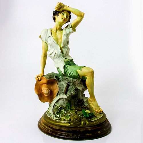 CAPODIMONTE FIGURINE, MAN WITH