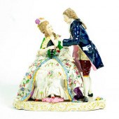 CAPODIMONTE LACE PORCELAIN FIG