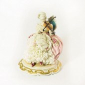 CAPODIMONTE LADY FIGURINE, VIO
