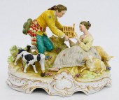 CAPODIMONTE POCELAIN FIGURAL G