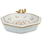 CAPODIMONTE PORCELAIN BIRD BAT