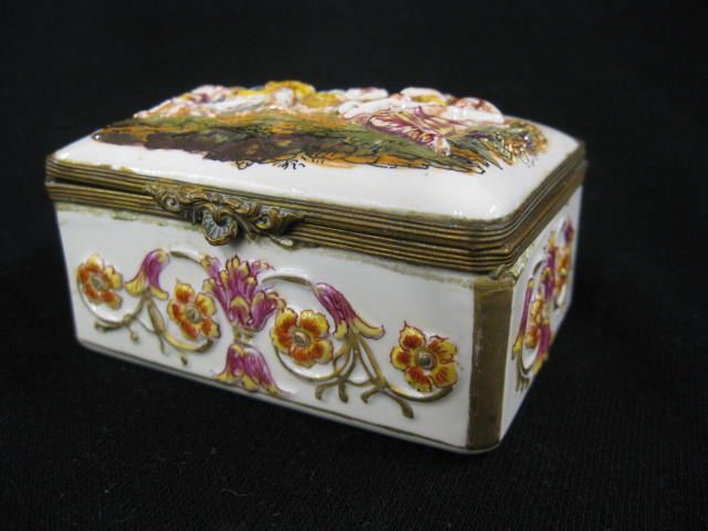 Capodimonte Porcelain Box festive