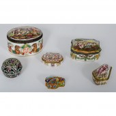 Capodimonte Porcelain Boxes Pl