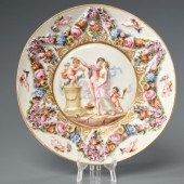 CAPODIMONTE PORCELAIN DISHA ve
