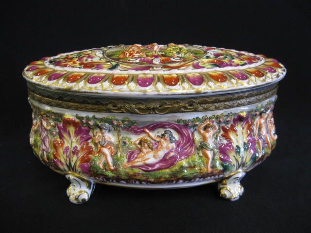 Capodimonte Porcelain Dresser Box