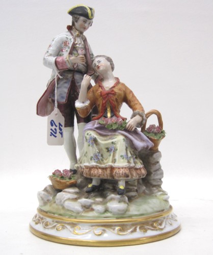 CAPODIMONTE PORCELAIN FIGURAL