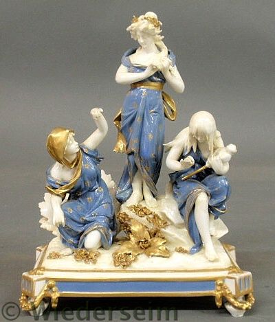 Capodimonte porcelain figural group