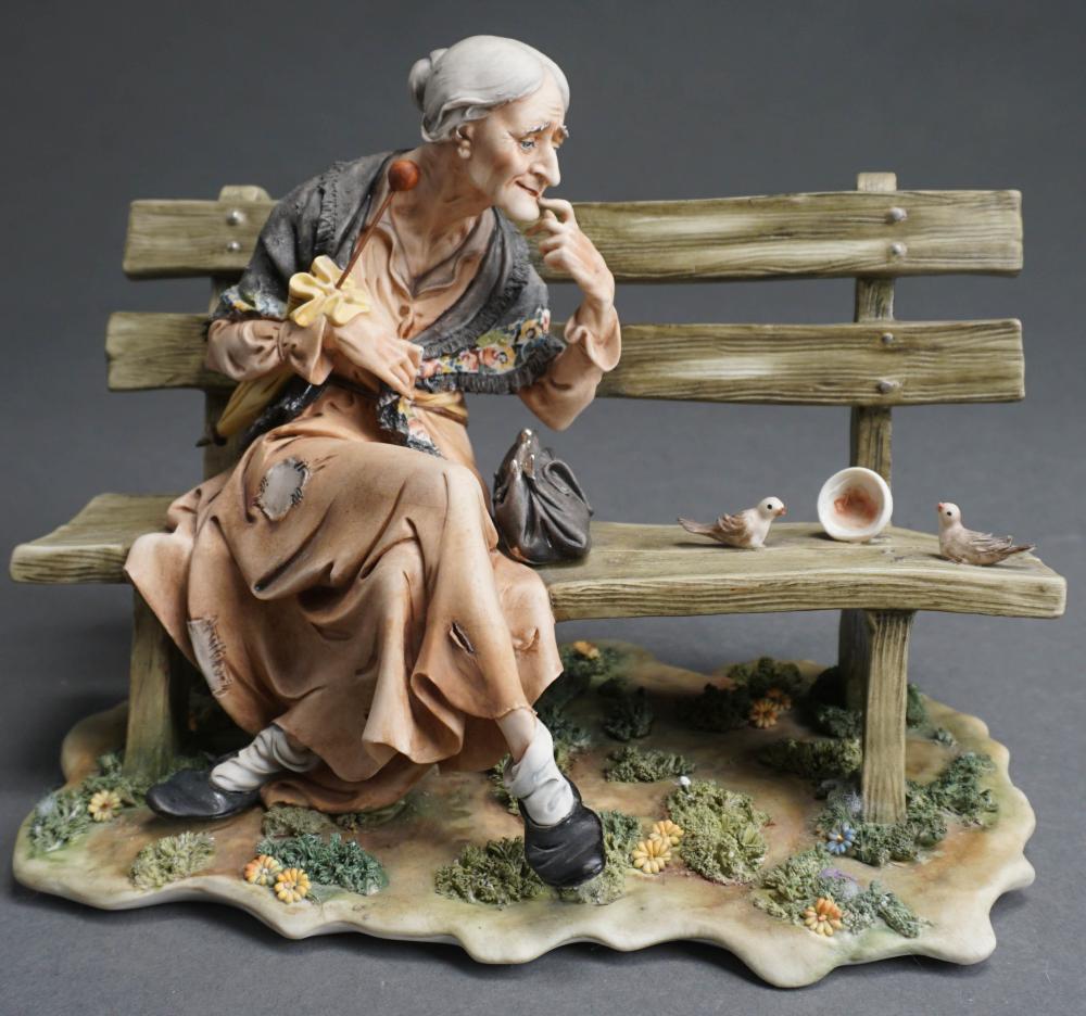 CAPODIMONTE PORCELAIN FIGURE OF