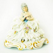 CAPODIMONTE PORCELAIN FIGURINE