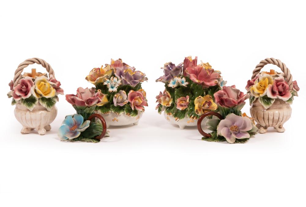 CAPODIMONTE PORCELAIN FLORAL