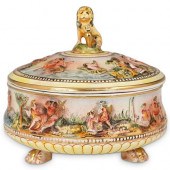 CAPODIMONTE PORCELAIN FOOTED B