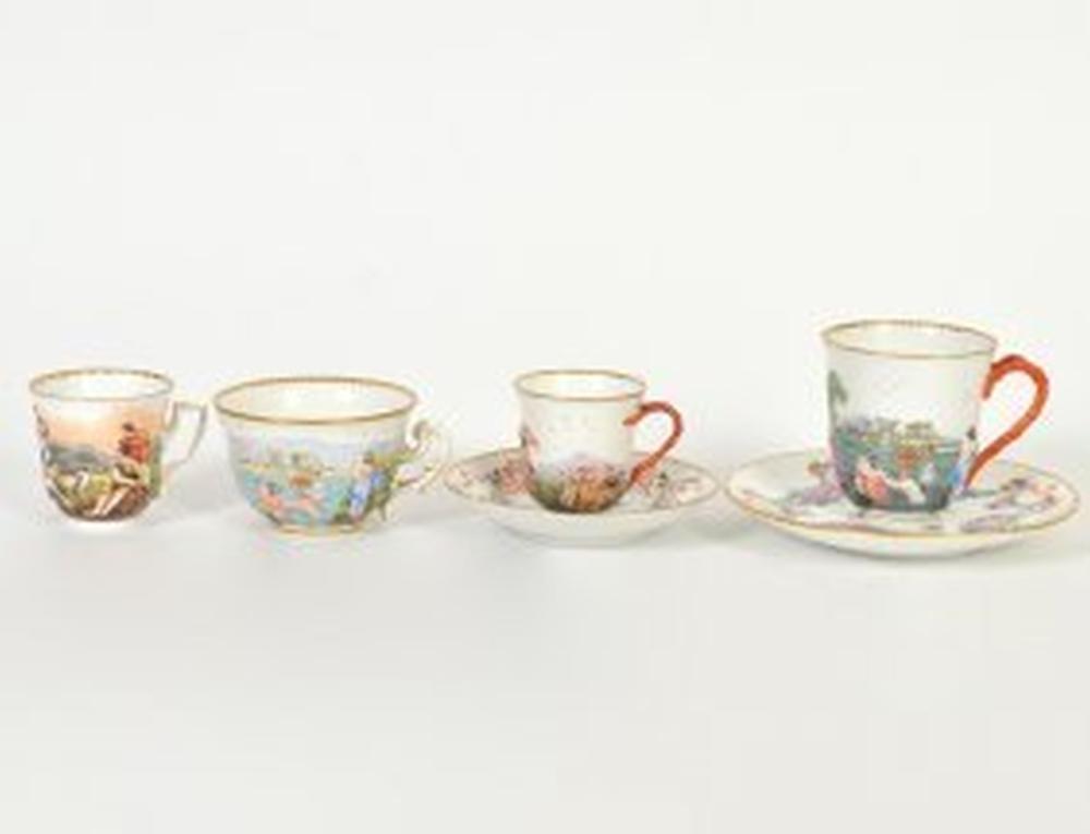 CAPODIMONTE PORCELAIN PART TEA &