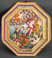 CAPODIMONTE PORCELAIN PLAQUE O