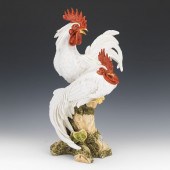 CAPODIMONTE ROOSTER SCULPTURE