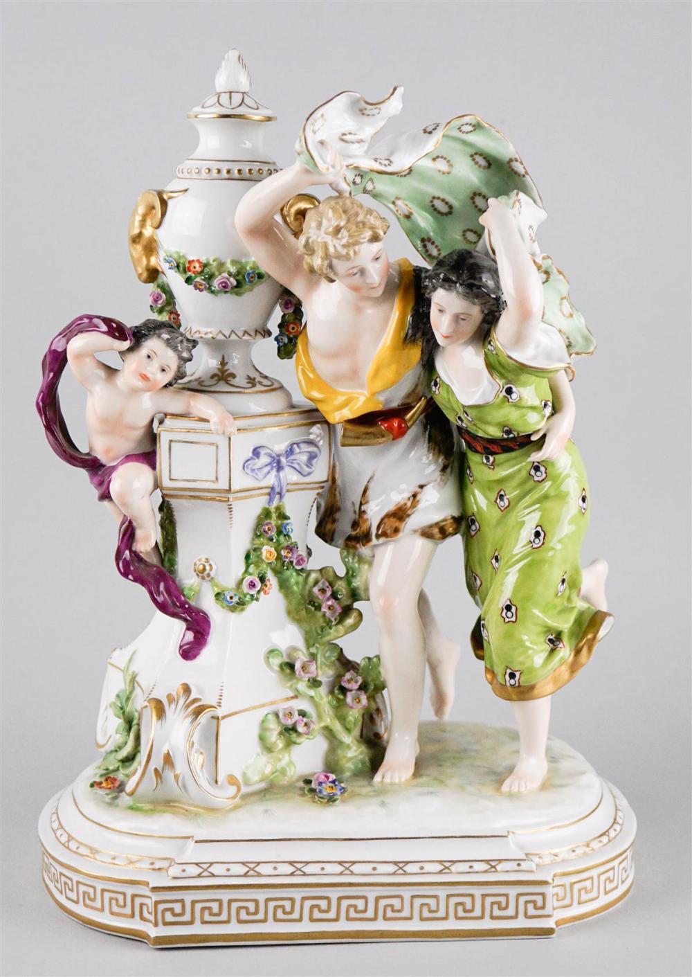 CAPODIMONTE STYLE PORCELAIN FIGURAL