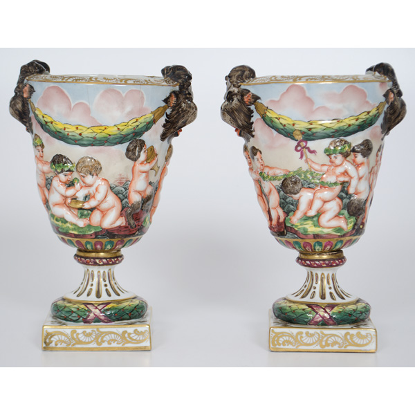 Capodimonte-Style Urns French.? A