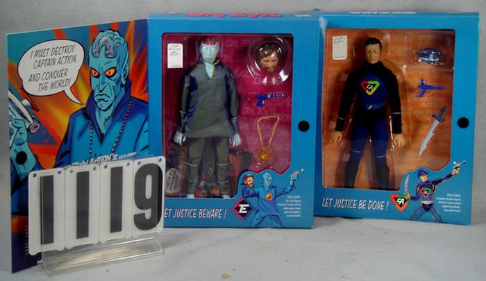 Captain Action doll and arch