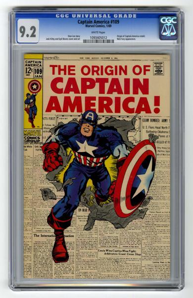 Captain America #109 CGC 9.2 Marvel