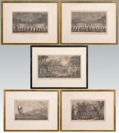 Captain Cook engravings after