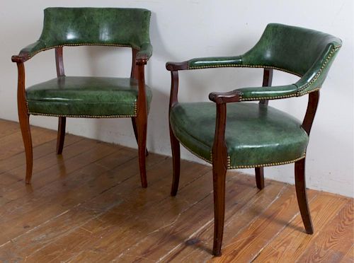 CAPTAIN'S GUEST CHAIRS, PAIRPair of