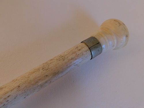 CAPTAINS WHALE BONE CANE19th