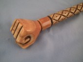 CAPTAINS WHALE BONE CANE19th c