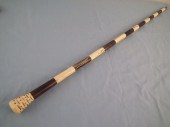 CAPTAINS WHALE BONE CANE19th c