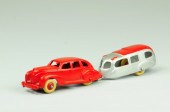 CAR AND TRAILER Hubley cast ir