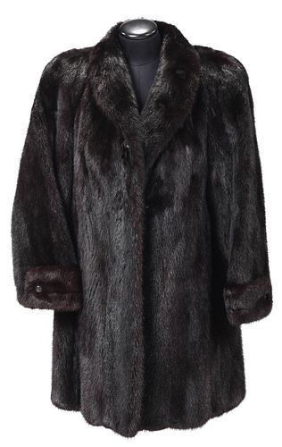 CAR LENGTH MINK FUR COATshawl
