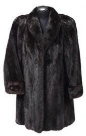CAR LENGTH MINK FUR COATshawl