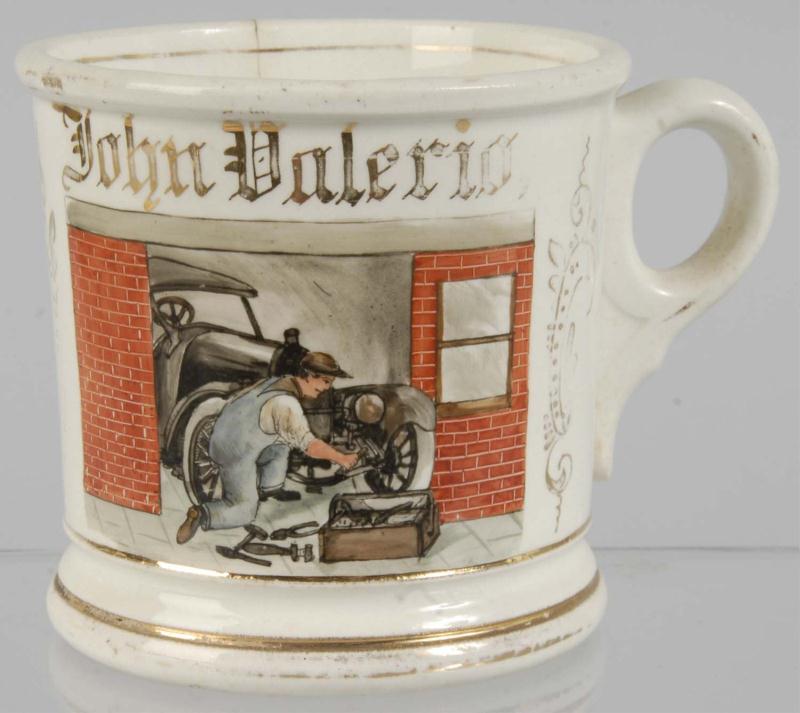 Car Repairman Shaving Mug. 