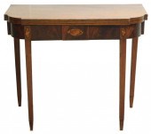 CARD TABLE, AMERICAN, C. 1800,