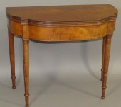 CARD TABLEca. 1820; in cherry
