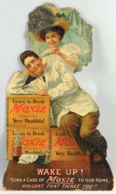 Cardboard Cutout Moxie Sign. <