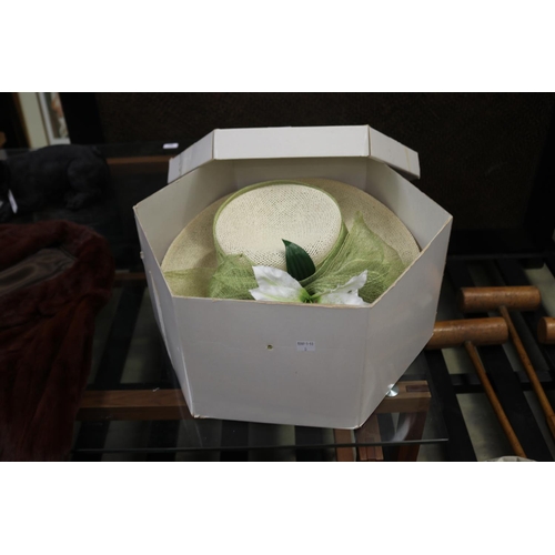 Cardboard hat box with hats