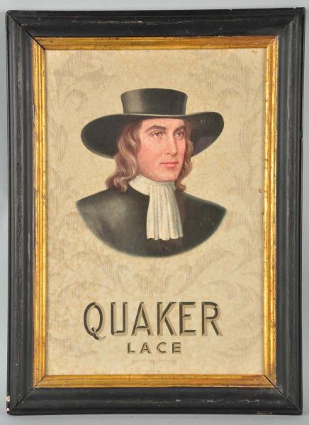 Cardboard Quaker Lace Advertising