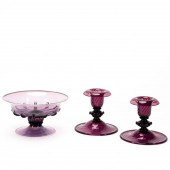 CARDER STEUBEN AMETHYST COMPOT