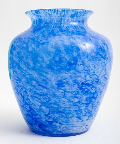 CARDER STEUBEN BLUE CLUTHRA GLASS