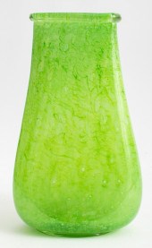 CARDER STEUBEN GREEN CLUTHRA G