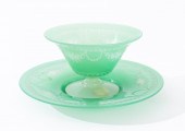 CARDER STEUBEN GREEN JADE SHER