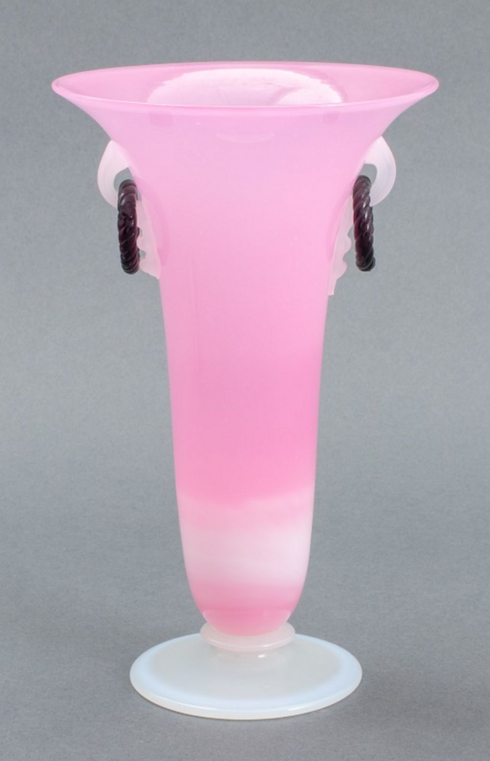 CARDER STEUBEN ROSALINE JADE VASE