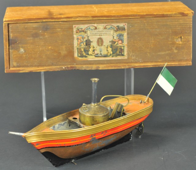 CARETTE BOXED LIVE STEAM RIVER BOAT