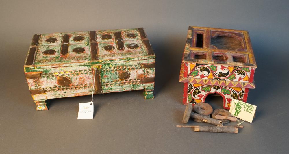 CARIBBEAN POLYCHROME PAINTED WOOD